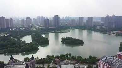 徐州金龙湖航拍城市风光视频的预览图